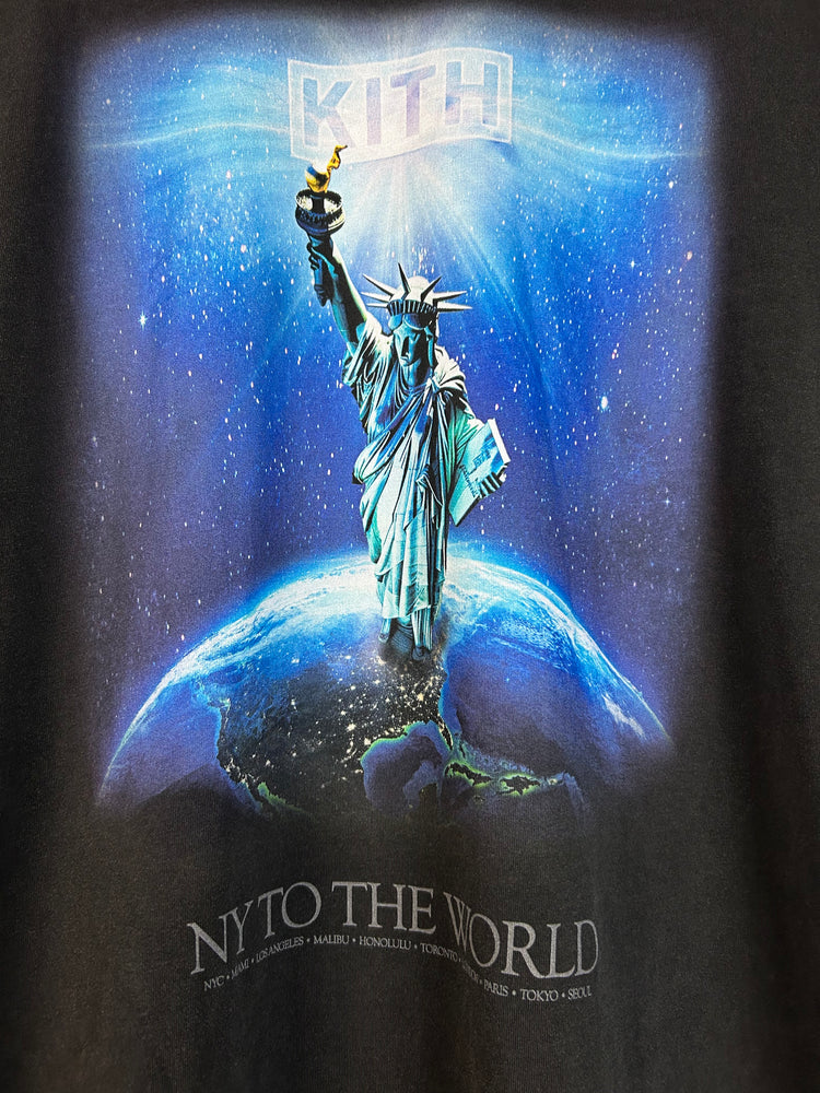 Kith NY To The Worldwide Black Tee – Vintage Meets Hype