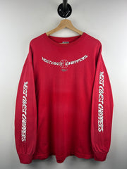 Vintage West Coast Choppers Long Beach Red Long Sleeve