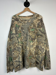 Vintage 90s Walls Real Tree Camo Distressed Long Sleeve