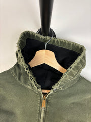 Vintage 90's Carhartt Active Moss Green Hooded Jacket JR104