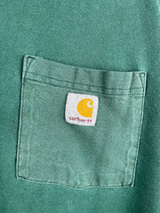 Vintage Carhartt Green Pocket Tee