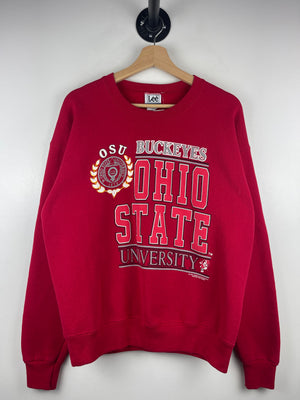 Vintage 90s Ohio State Buckeyes University Red Crewneck