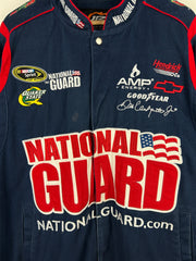 Vintage Nascar Jeff Hamilton Jr Nation National Guard Navy Racing Jacket