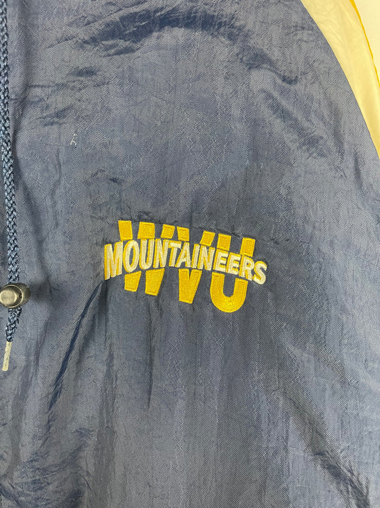 Vintage 90s Swingster West Virginia Mountaineers Navy Hooded Jacket