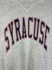 Vintage 90's Russell Syracuse Spellout Grey Crewneck