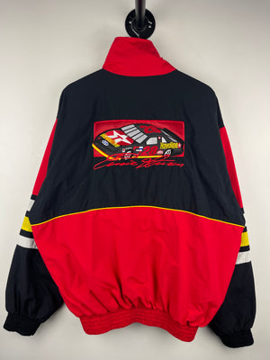 Vintage 90s Nascar Davey Allison Havoline Black & Red Winbreaker