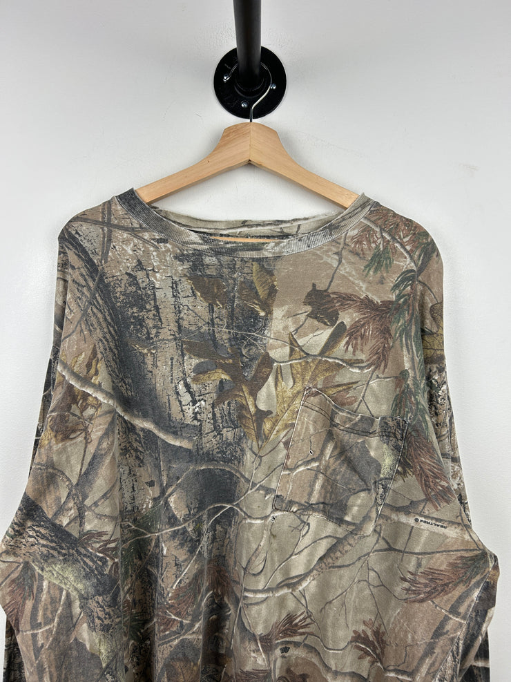 Vintage Real Tree Camo Pocket Long Sleeve