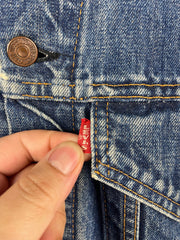Vintage 60s Levis Big E Type 3 521 Blue Denim Trucker Jacket