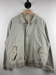 Vintage 90s Beige Bomber Harrington Jacket