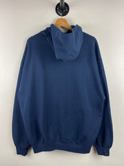 Vintage 90s Russell Athletic Blank Navy Zip Up Hoodie