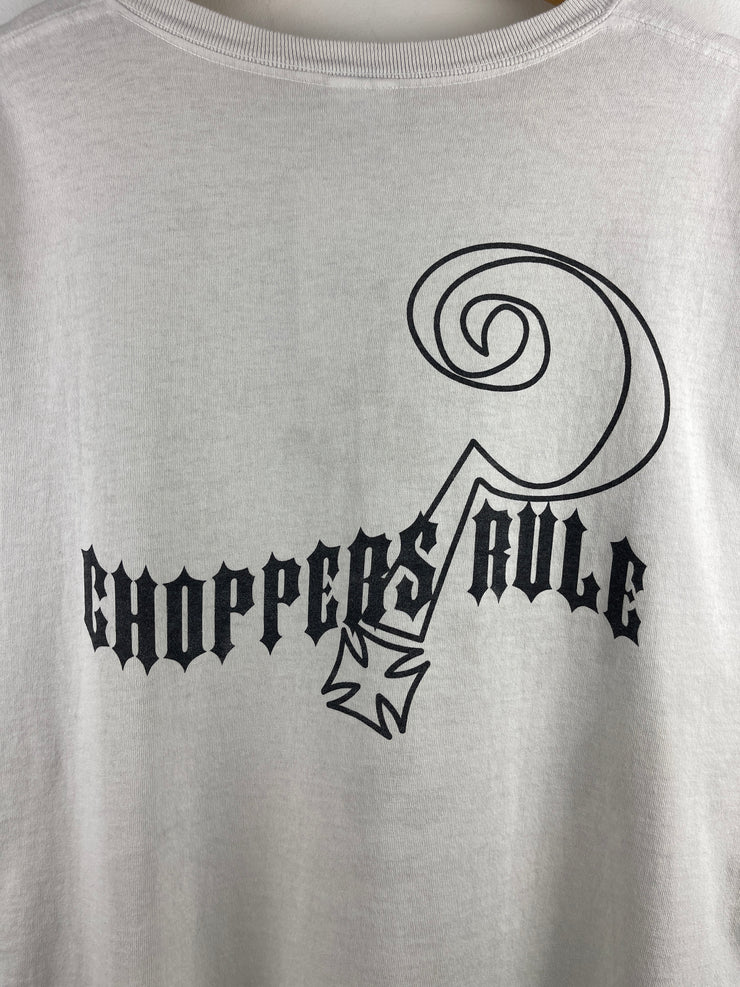 Vintage Indian Larry Choppers Rule White Tee
