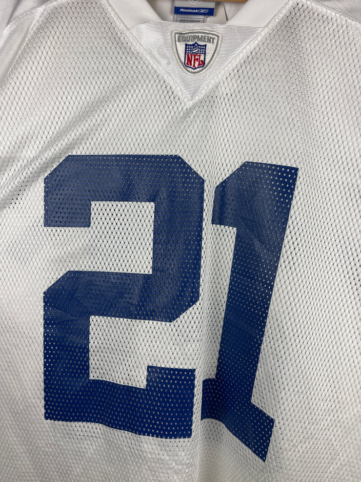 Vintage NFL Reebok Dallas Cowboys Sanders White Football Jersey