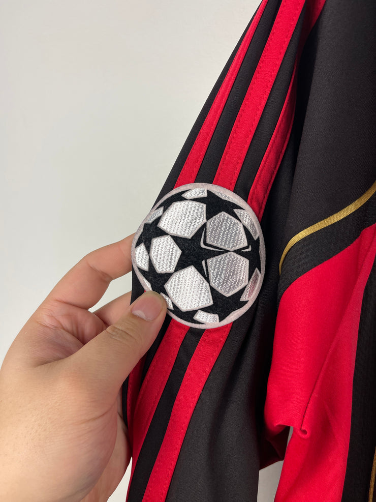 Vintage 2006 Adidas AC Milan Kaka Home Long Sleeve Soccer Jersey