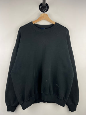 Vintage 90s HIS Blank Faded Black Crewneck