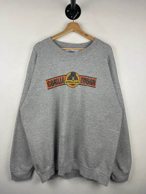 Vintage 90s Gorilla Glue Promo Grey Crewneck