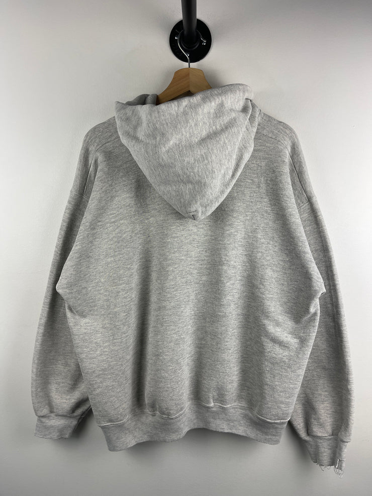Vintage 90s NFL Logo 7 Detroit Lions Grey Hoodie