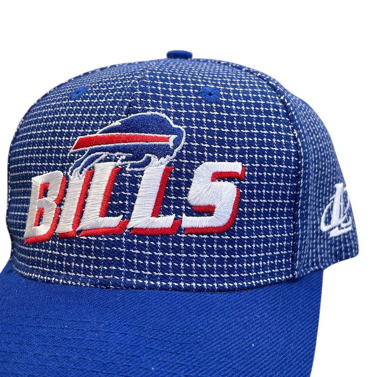 Vintage 90s NFL Logo Athletic Buffalo Bills Grid Strapback Hat