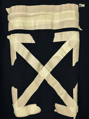 Off White Tape Arrows Black Tee