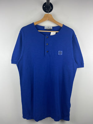 Stone Island Blue Henley Tee