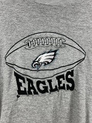 Vintage 90s NFL Philadelphia Eagles Distressed Grey Tee