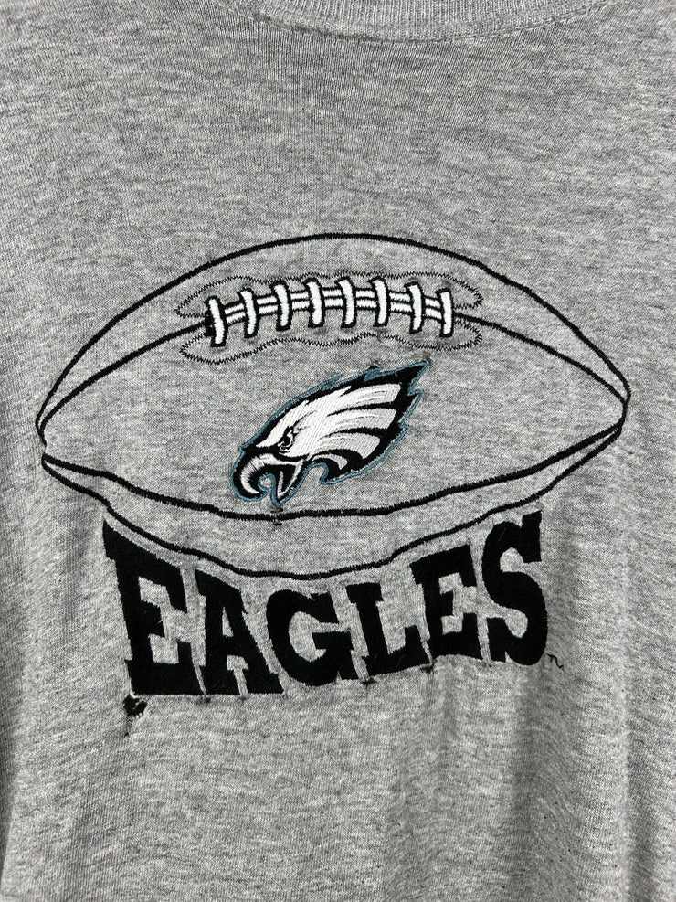 Vintage 90s NFL Philadelphia Eagles Distressed Grey Tee