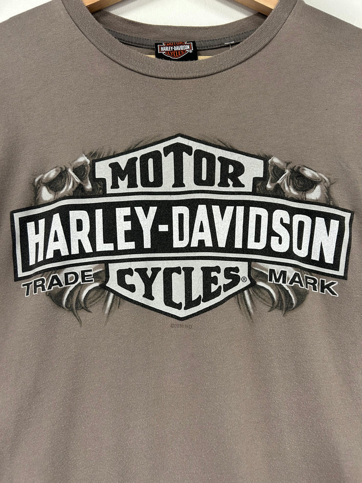 Vintage Harley Davidson South Carolina Brown Long Sleeve