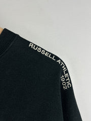 Vintage 90s Russell Athletic Colour Block Black & Grey Crewneck