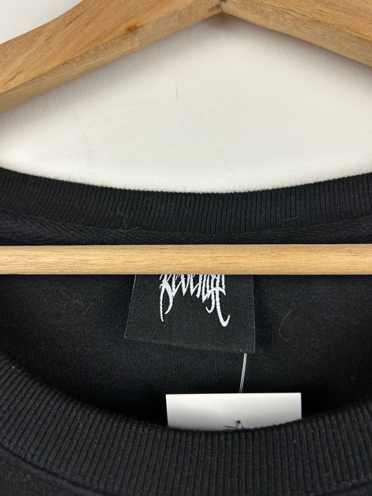 Revenge Split Dye Black Crewneck