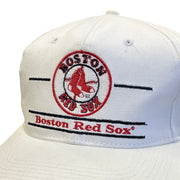 Vintage 90s MLB The Game Boston Red Sox Split Bar Snapback Hat