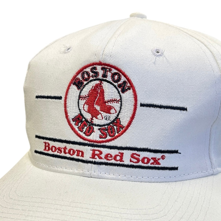 Vintage 90s MLB The Game Boston Red Sox Split Bar Snapback Hat
