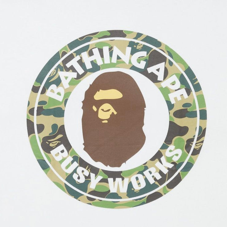 Bape 1st Camo Busy Works White Tee