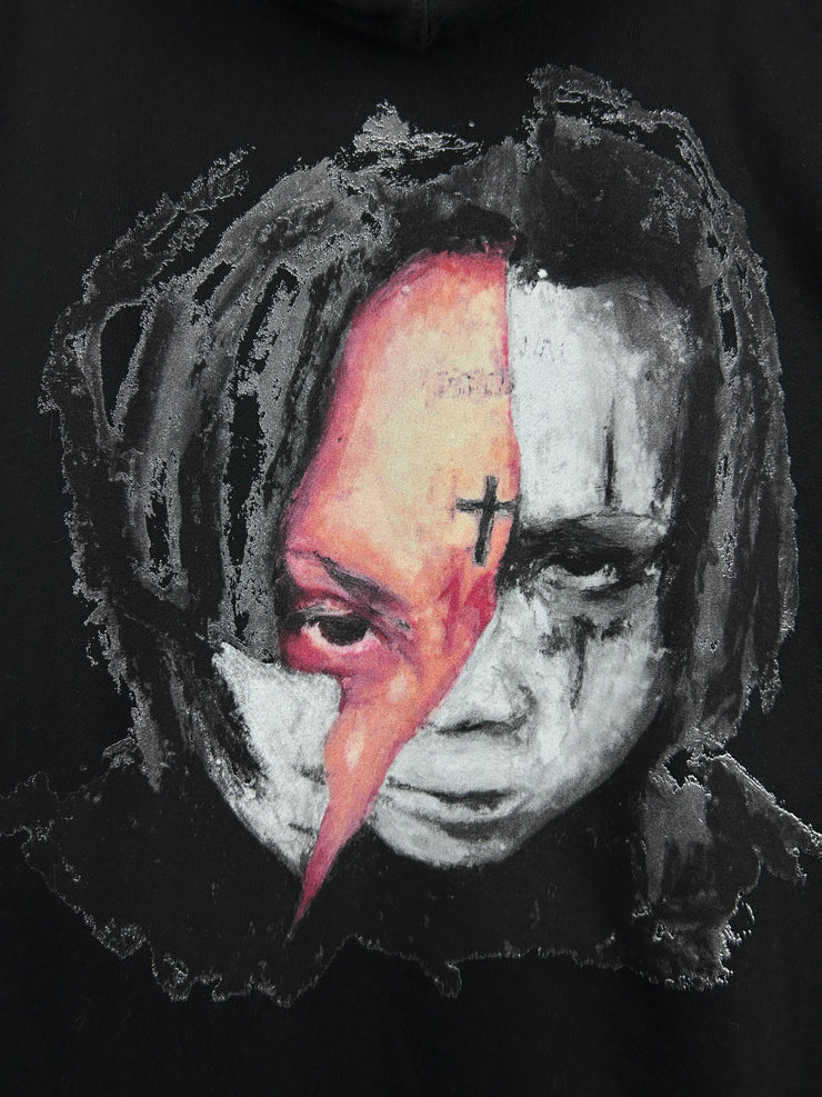 Revenge Trippie Redd Arch Logo Black Hoodie