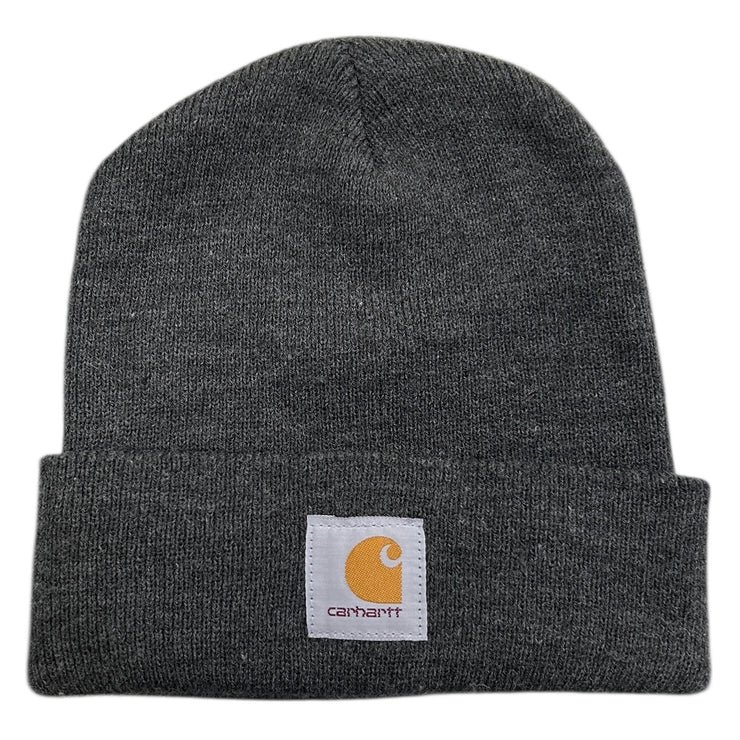 Vintage Carhartt Patch Charcoal Grey Beanie