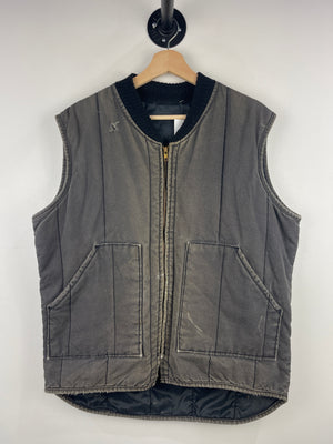 Vintage 90s Walls Workwear Faded Black Work Vest