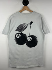 Stussy 8 Ball Cherries Fog Grey Tee