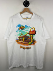 Vintage 90s The Flintstones McDonalds White Tee