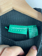 Vintage Liz Golf Black Mockneck Women’s Tee