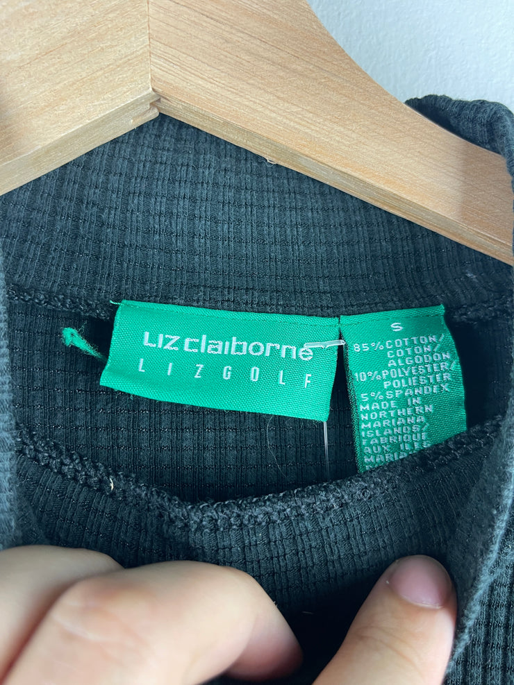 Vintage Liz Golf Black Mockneck Women’s Tee