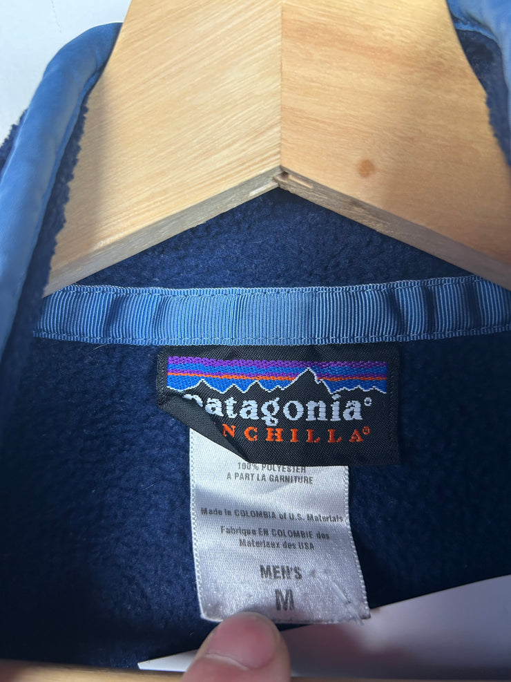 Vintage Y2K Patagonia Synchilla T Snap Navy Fleece