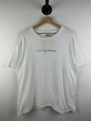Vintage 90s Nike Golf I Am Tiger Woods White Tee