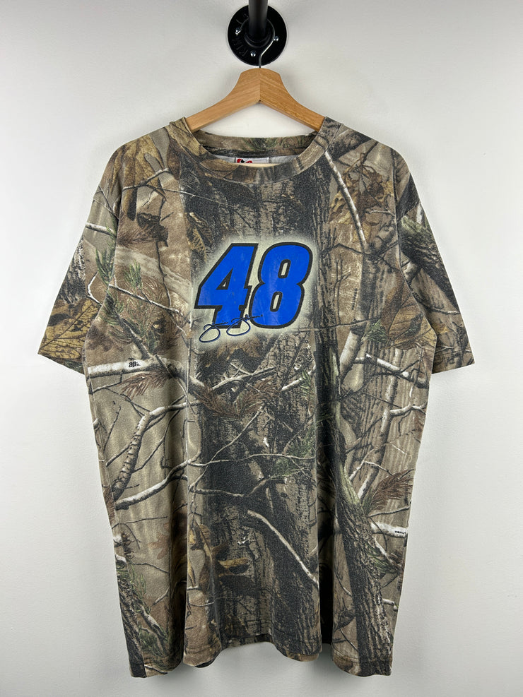 Vintage Nascar Chase Jimmie Johnson Real Tree Camo Tee