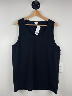 Bottega Veneta Black Ribbed Tank Top