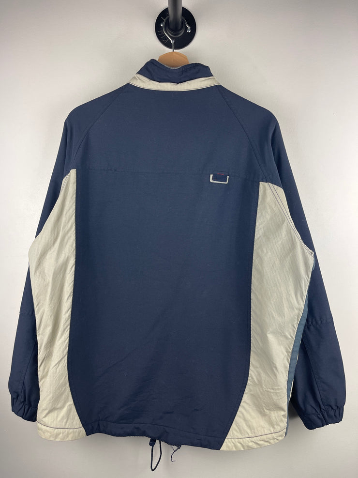 Vintage 90s Abercrombie & Fitch 92 Navy & Grey Fleece Lined Jacket