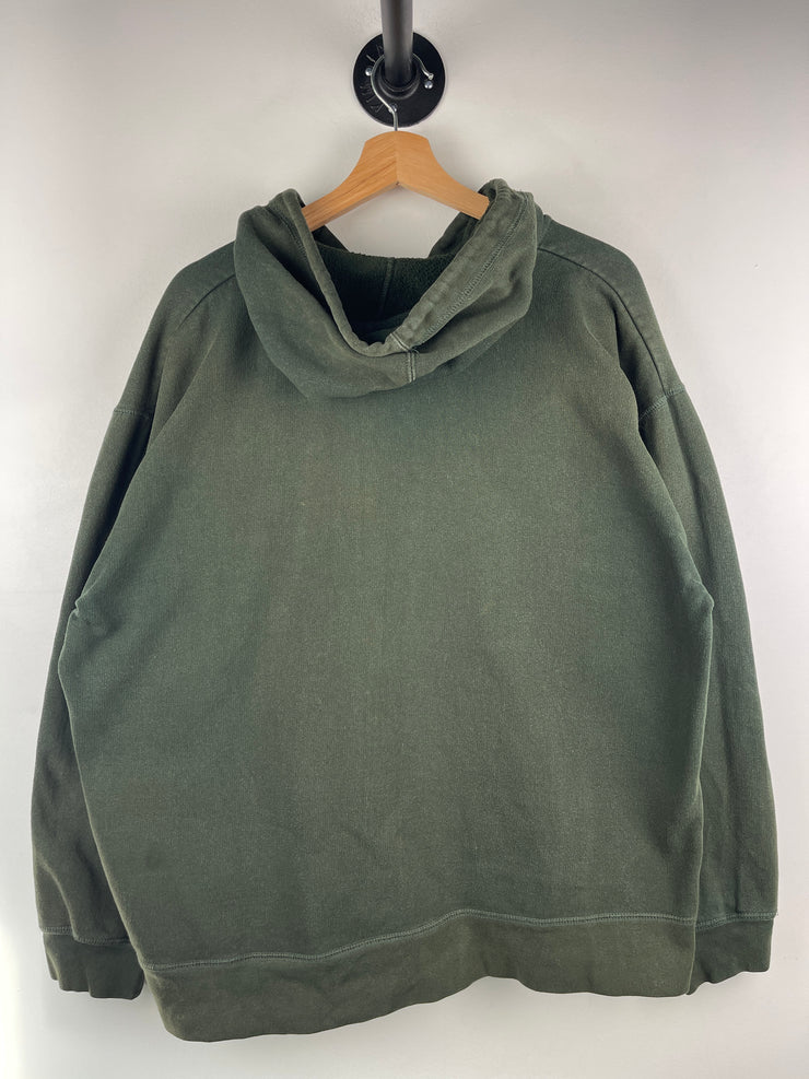 Vintage Steve & Barrys University Of Miami Embroidered Green Zip Up Hoodie