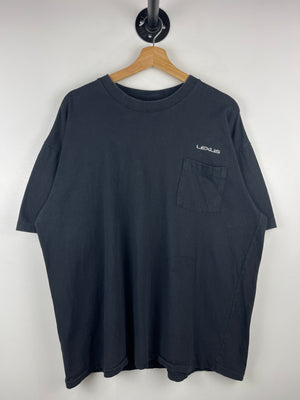 Vintage 90s Lexus Cars Black Pocket Tee