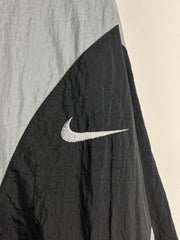 Vintage 90s Nike Swoosh Black Grey White Windbreaker