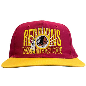 Vintage 90s NFL AJD Washington Redskins Burgundy Snapback Hat