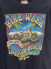 Vintage 2001 Bike Week Daytona Beach Black Tee