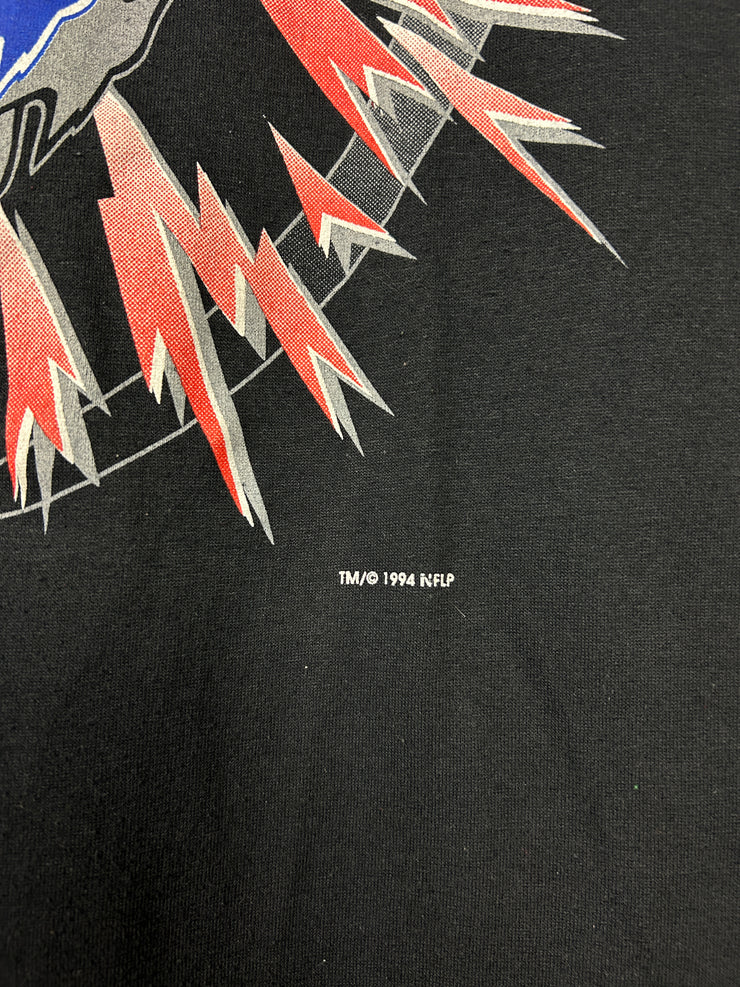 Vintage 90s NFL Buffalo Bills Explosion Black Tee