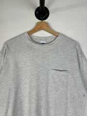 Vintage 90's Russell Pocket Grey Tee